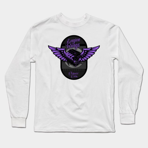 Engine Wings Purple Dream Long Sleeve T-Shirt by CTShirts